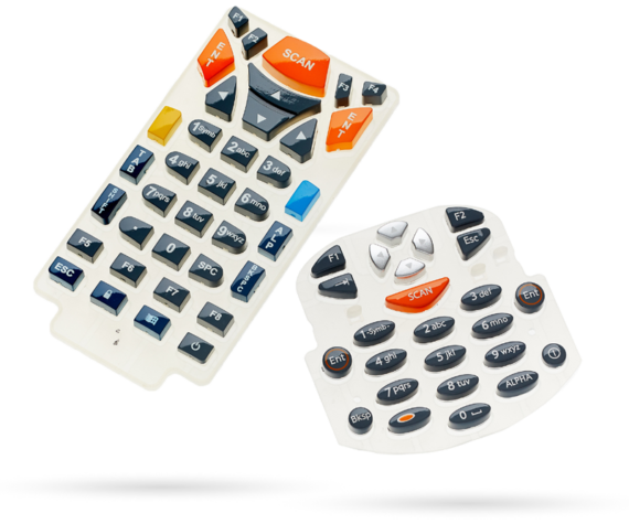 Custom rubber keypads by Rubbertech